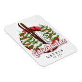 Gaiziņkalns Latvia ski logo Magnet (Rechte Seite)