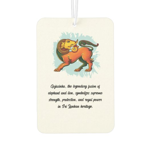 Gajasinha – Mythical Guardian of Strength Autolufterfrischer (Rückseite)