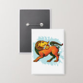 Gajasinha – Mythical Guardian of Strength Button (Vorderseite/Rückseite)