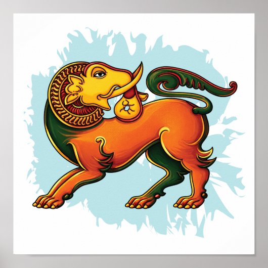 Gajasinha – Mythical Guardian of Strength Poster (Vorne)