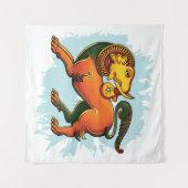 Gajasinha – Mythical Guardian of Strength Wandteppich (Vorderseite (Horizontal))