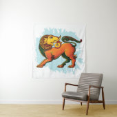 Gajasinha – Mythical Guardian of Strength Wandteppich (Beispiel)