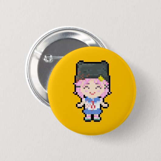 Gakkou Gurashi! ~ Yuki Takeya Button (Vorne & Hinten)