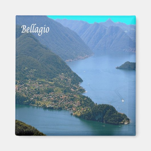 GAL014 BELLAGIO, Comer See, Italien, Kühlschrank Magnet (Vorne)