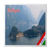 GAL015 BELLAGIO, Comer See, Italien, Fliese (Vorderseite)