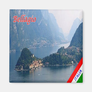 GAL015 BELLAGIO, Comer See, Italien, Kühlschrank Magnet