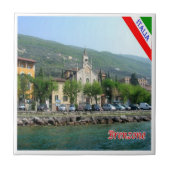 GAL018 BRENZONE, Gardasee, Italien Fliese (Vorderseite)