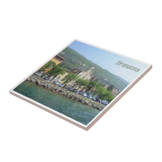 GAL019 BRENZONE, Gardasee, Italien Fliese (Seite)