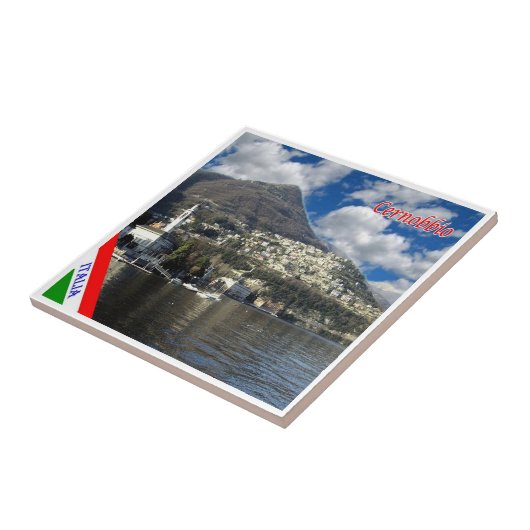 GAL024 CERNOBBIO, Comer See, Italien, Fliese (Seite)