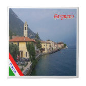 GAL040 GARGNANO, Gardasee, Italien Fliese (Vorderseite)