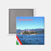 GAL049 ISOLA DEI PESCATORI Kühlschrank Lago Maggio Magnet (Vorderseite/Rückseite)