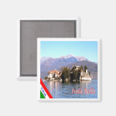 GAL054 ISOLA BELLA, Lago Maggiore, Italien, Kühlsc Magnet (Vorderseite/Rückseite)