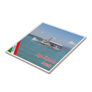 GAL060 LAKE GARDA, Boat, Italien, Fliese