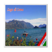 GAL061 LAKE COMO, View, Italien, Fliese (Vorderseite)
