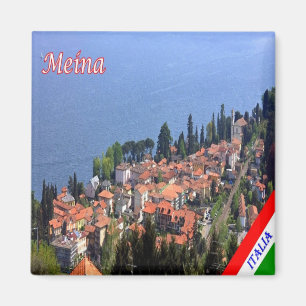 GAL088 Meina, Lago Maggiore, Italien, Kühlschrank Magnet