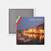 GAL094 PESCHIERA del GARDA, Italien, Kühlschrank Magnet (Vorderseite/Rückseite)