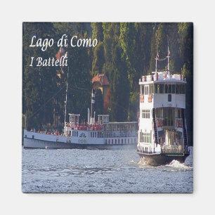 GAL100 LAKE COMO, Boote, Italien, Kühlschrank Magnet