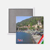 GAL116 SUNA, Lago Maggiore, Italien, Kühlschrank Magnet (Vorderseite/Rückseite)
