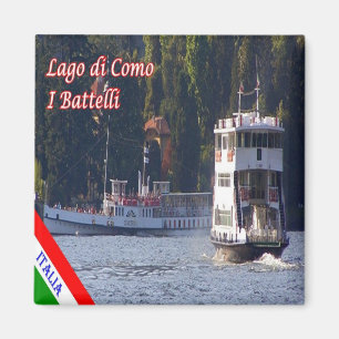 GAL118 LAKE COMO, Boote, Italien, Kühlschrank Magnet