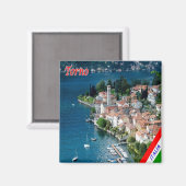 GAL122 TORNO, Comer See, Italien, Kühlschrank Magnet (Vorderseite/Rückseite)