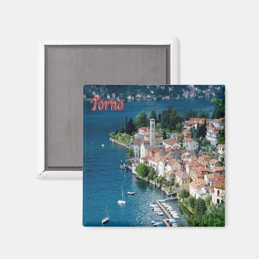 GAL123 TORNO, Comer See, Italien, Kühlschrank Magnet (Vorderseite/Rückseite)