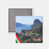 GAL126 TREMOSINE, Gardasee, Italien, Kühlschrank Magnet (Vorderseite/Rückseite)