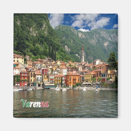 GAL132 VARENNA, Comer See, Italien, Kühlschrank Magnet (Vorne)