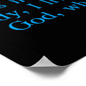 Gal 2:20 Schöner Regenbogen-bunter Sperling Poster (Ecke)