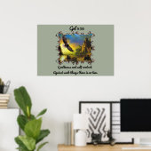 Gal 5:23 Ruhe und Kontrolle Poster (Heimbüro)