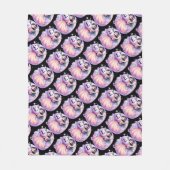 Gal in ihrer Blase von Pastellen & Pumpkin Fleecedecke (Vorderseite)