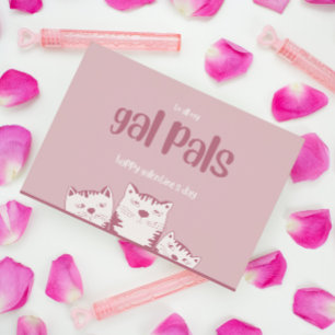 Gal Pals Galentines Tag Niedrige Valentinstage Feiertagspostkarte