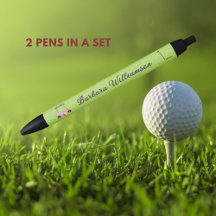 Gal Pink Cart Flag Personalisierter Name Pen