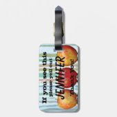 Gala Apples & Wenn Sie das sehen, schreib meinen N Gepäckanhänger (Rückseite vertikal)