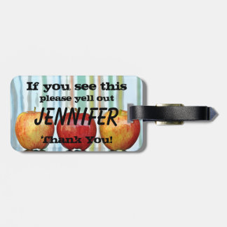 Gala Apples & Wenn Sie das sehen, schreib meinen N Gepäckanhänger