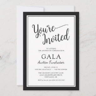 Gala-Auktions-Fundraiser-Unternehmensfeier Einladung
