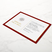 GALA BALL Logo modern minimalburgundisch rot Folieneinladung (Gedreht)