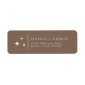 GALA Bohemisch Brown Celestial Star Rücksendeadres (Vorne)