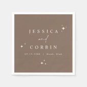 GALA Bohemisch Brown Celestial Star Wüste Napkins Serviette (Vorderseite)