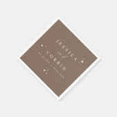 GALA Bohemisch Brown Celestial Star Wüste Napkins Serviette (Ecke)