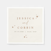 GALA Bohemisch Terracotta Celestial Star Wüste Nic Serviette (Vorderseite)