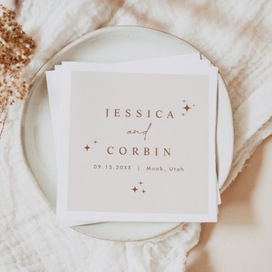 GALA Bohemisch Terracotta Celestial Star Wüste Nic Serviette