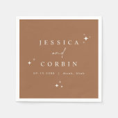 GALA Bohemisch Terracotta Celestial Star Wüste Serviette (Vorderseite)