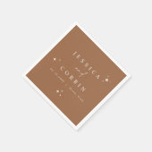 GALA Bohemisch Terracotta Celestial Star Wüste Serviette (Ecke)