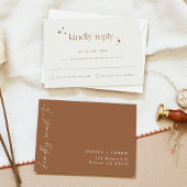 GALA Boho Terracotta Beige Celestial Star UAWG Einladung