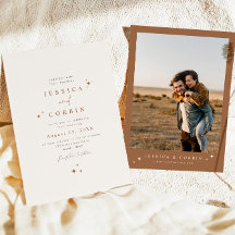 GALA Boho Terracotta Celestial Star Foto Wedding