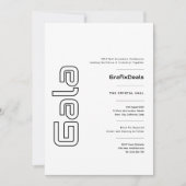 Gala Business Corporate Tech Network Events Modern Einladung (Vorderseite)