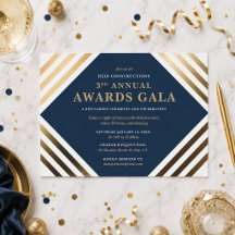 Gala der Business Awards Elegant Gold & Navy