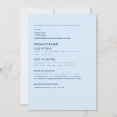 Gala Einladung (Rückseite)