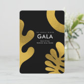 Gala-Einladung Mitte des Jahrhunderts Einladung (Stehend Vorderseite)