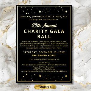 Gala-Event Charity-Fundraising-Veranstaltung Elega Folieneinladung